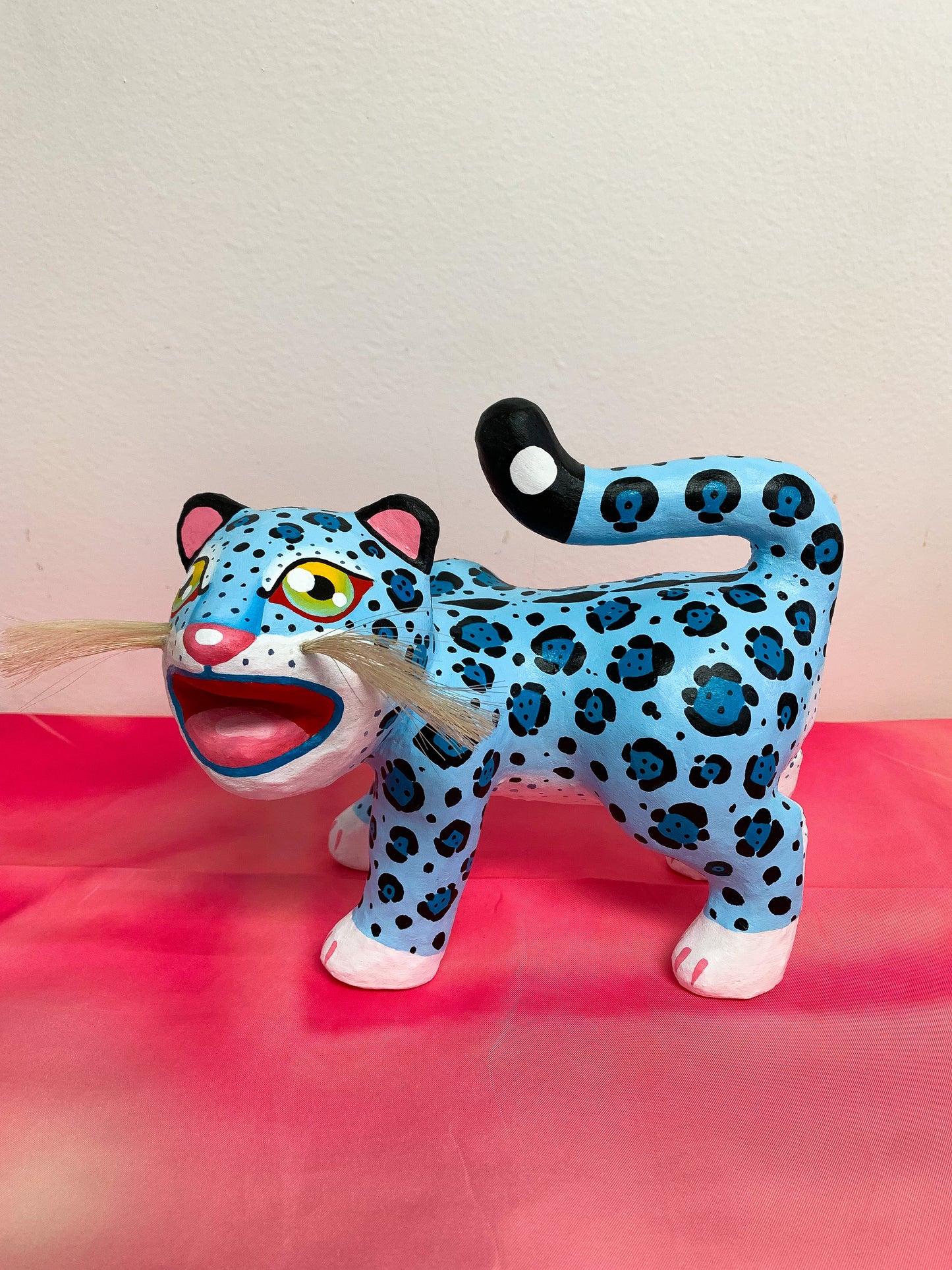 Paper Mache Snow Leopard