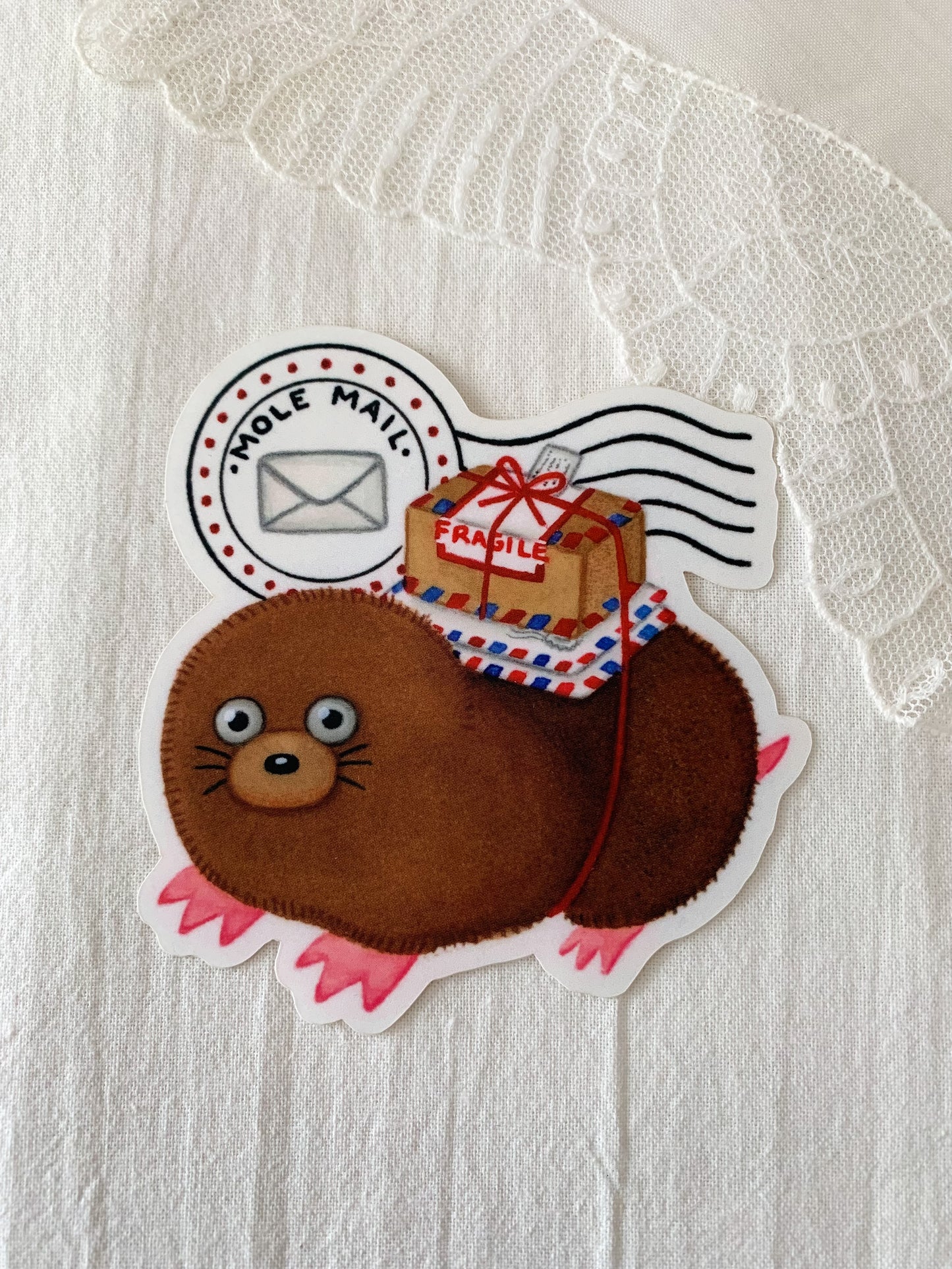 Mole Mail Sticker