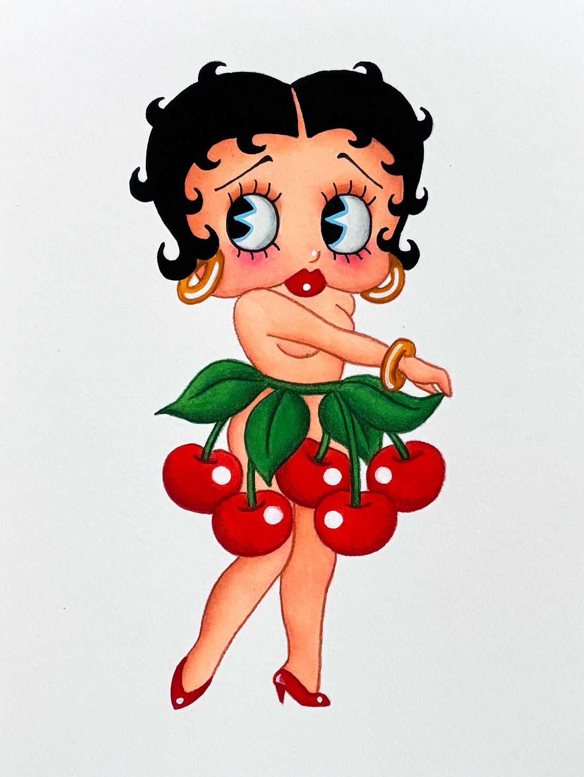 Original Mini Painting: Betty Cherry 6”x8”