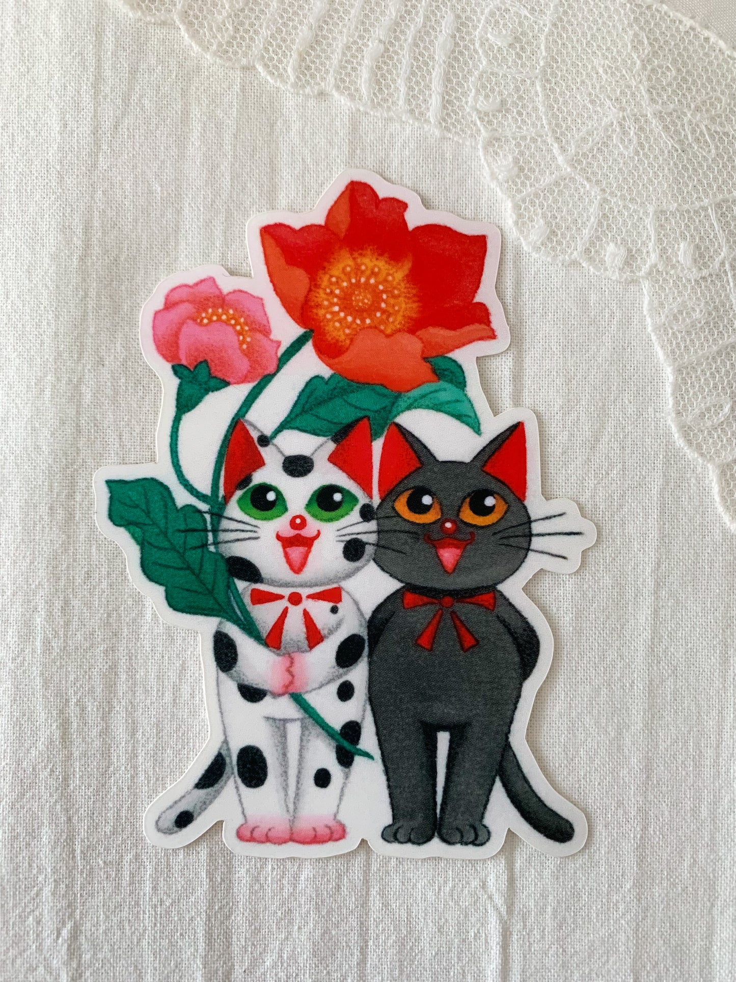 Flower Kittens Sticker