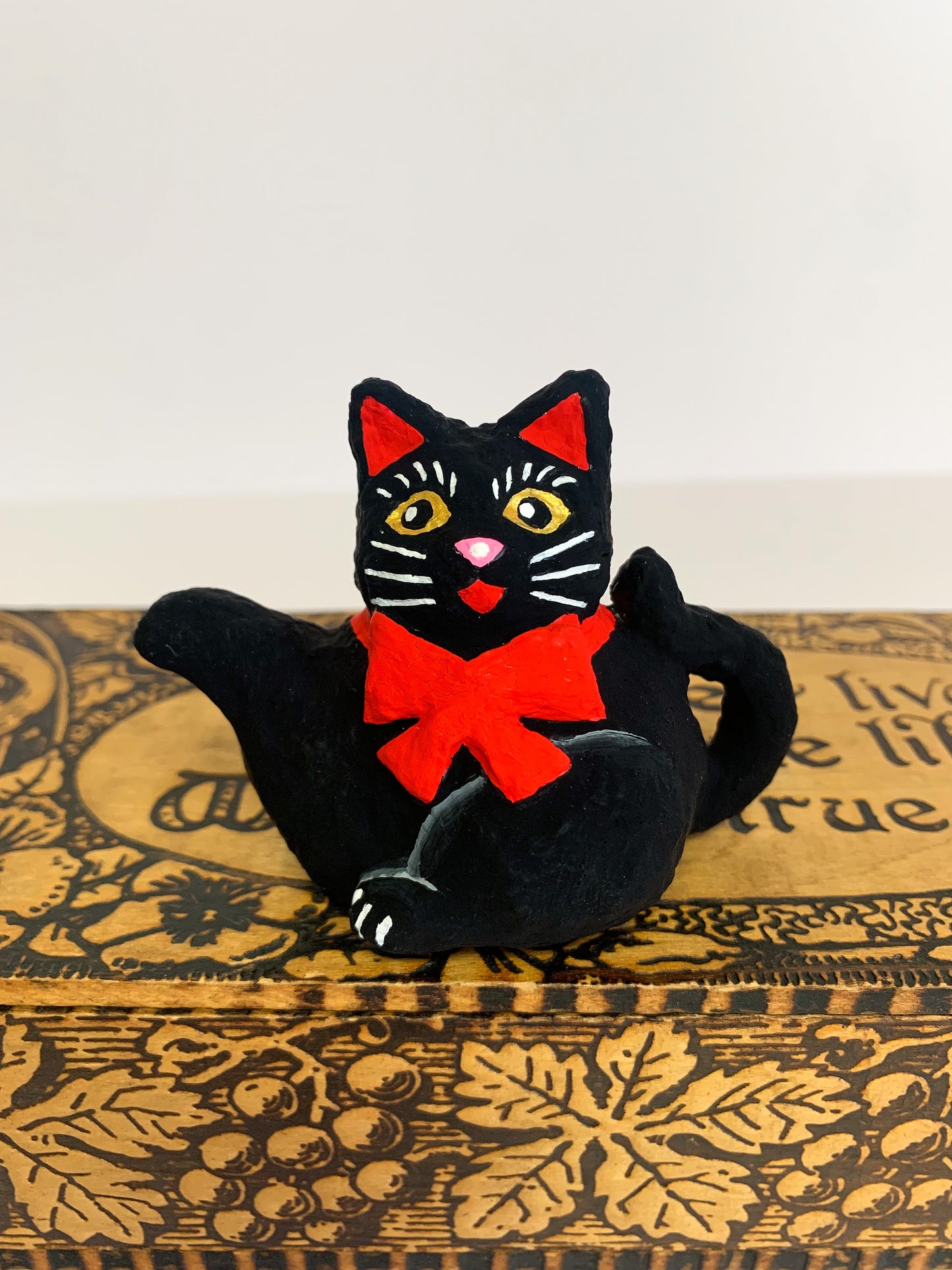 Paper Mache Cat Teapot