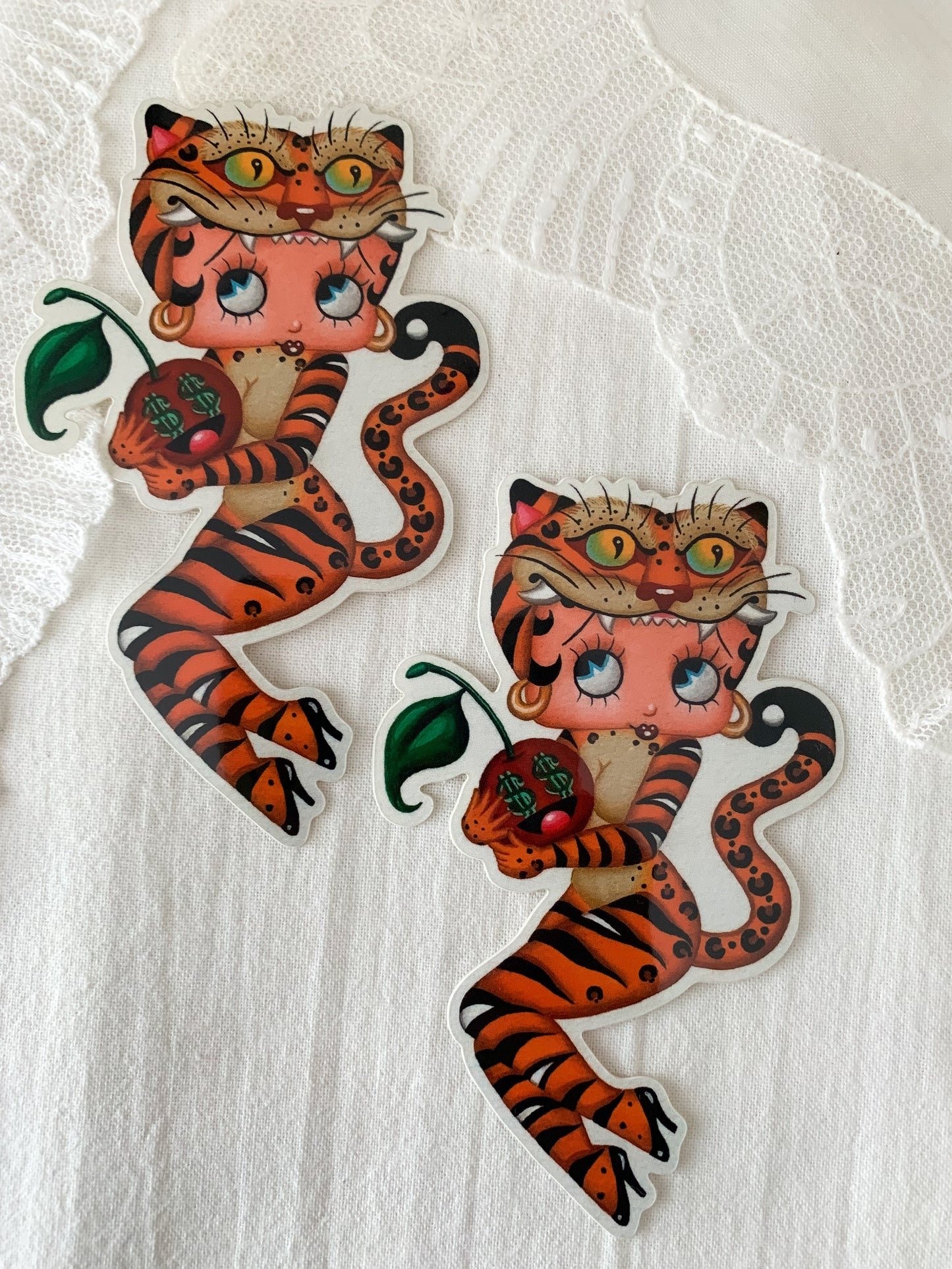 Betty Tiger Sticker