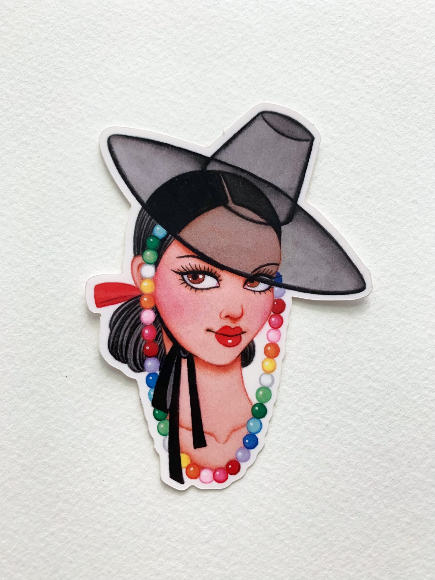 Korean Hat Sticker