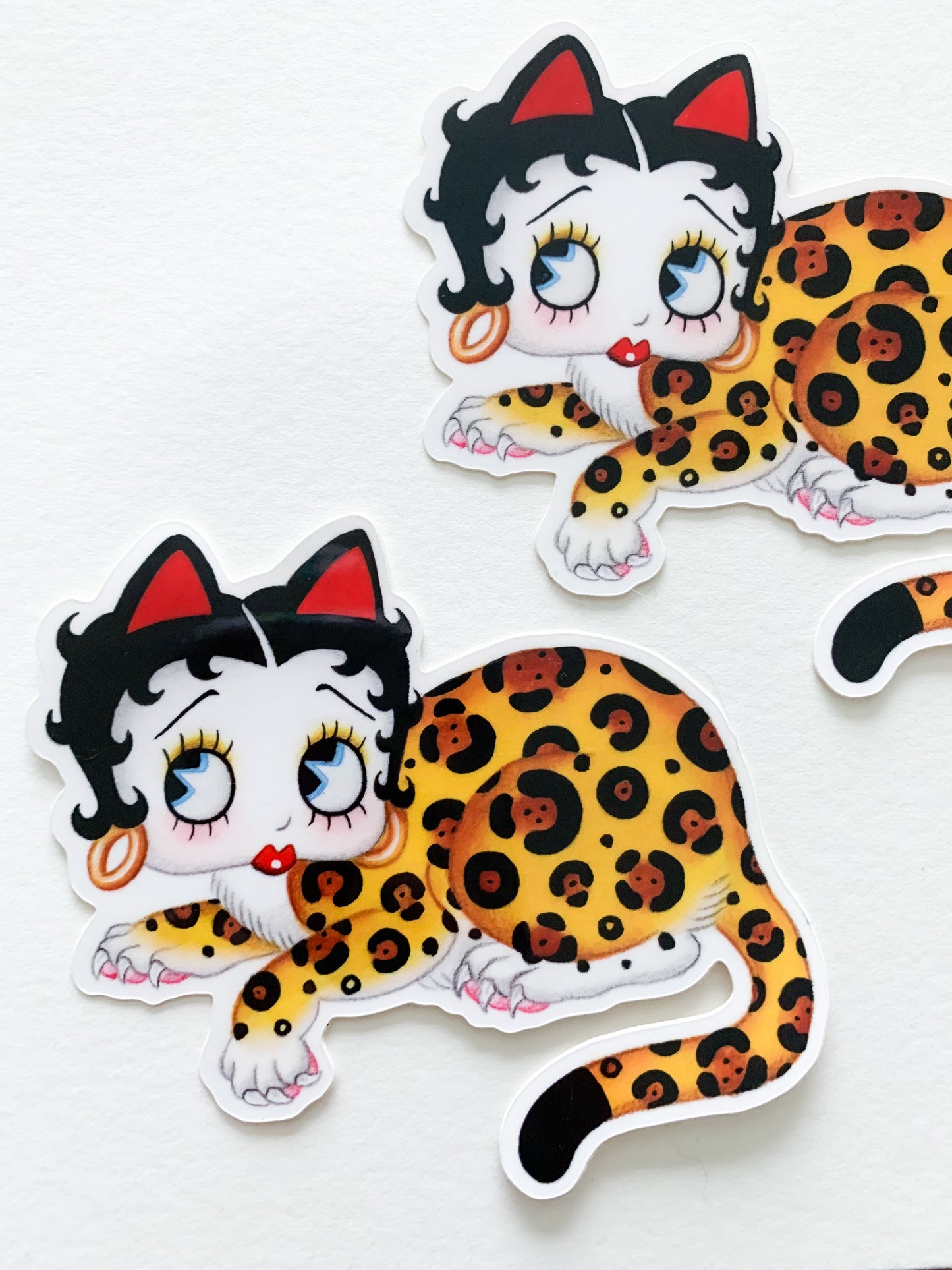 Leopard Betty Sticker