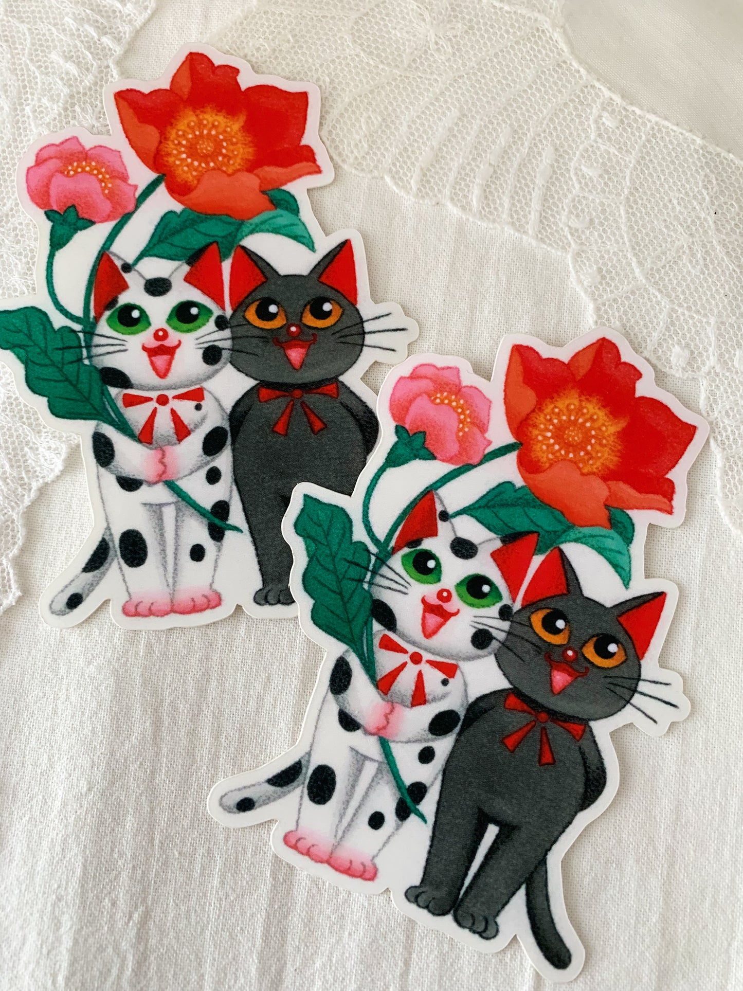 Flower Kittens Sticker
