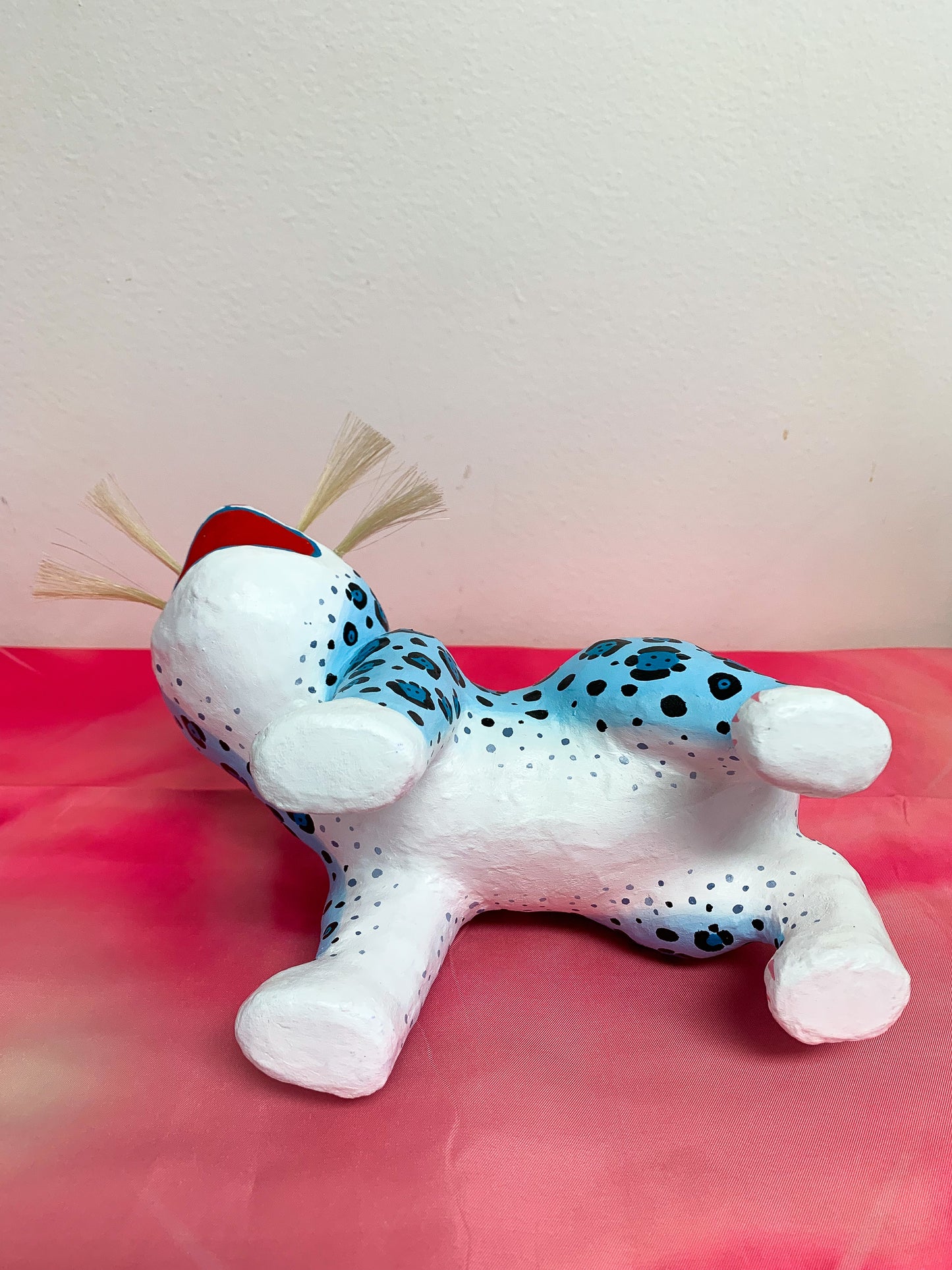 Paper Mache Snow Leopard