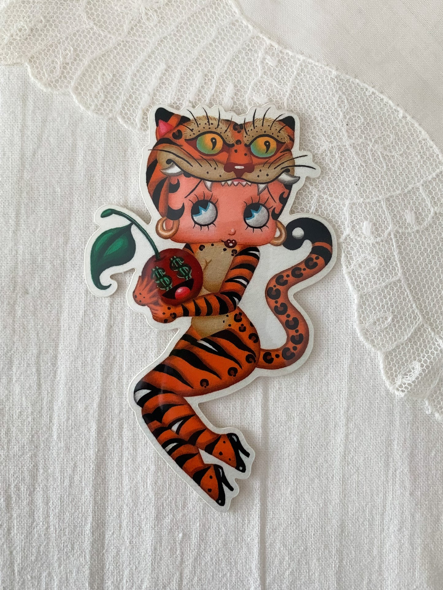 Betty Tiger Sticker