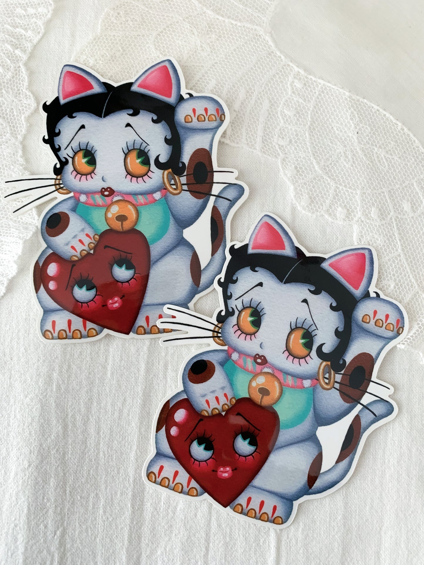 Betty Maneki Neko Sticker