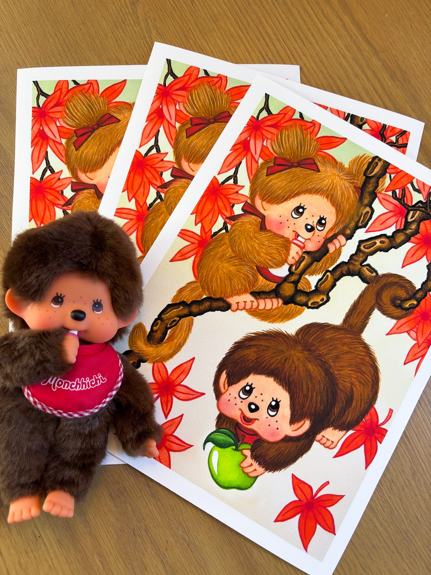 Giclee Print: Monchhichi 9”x12”