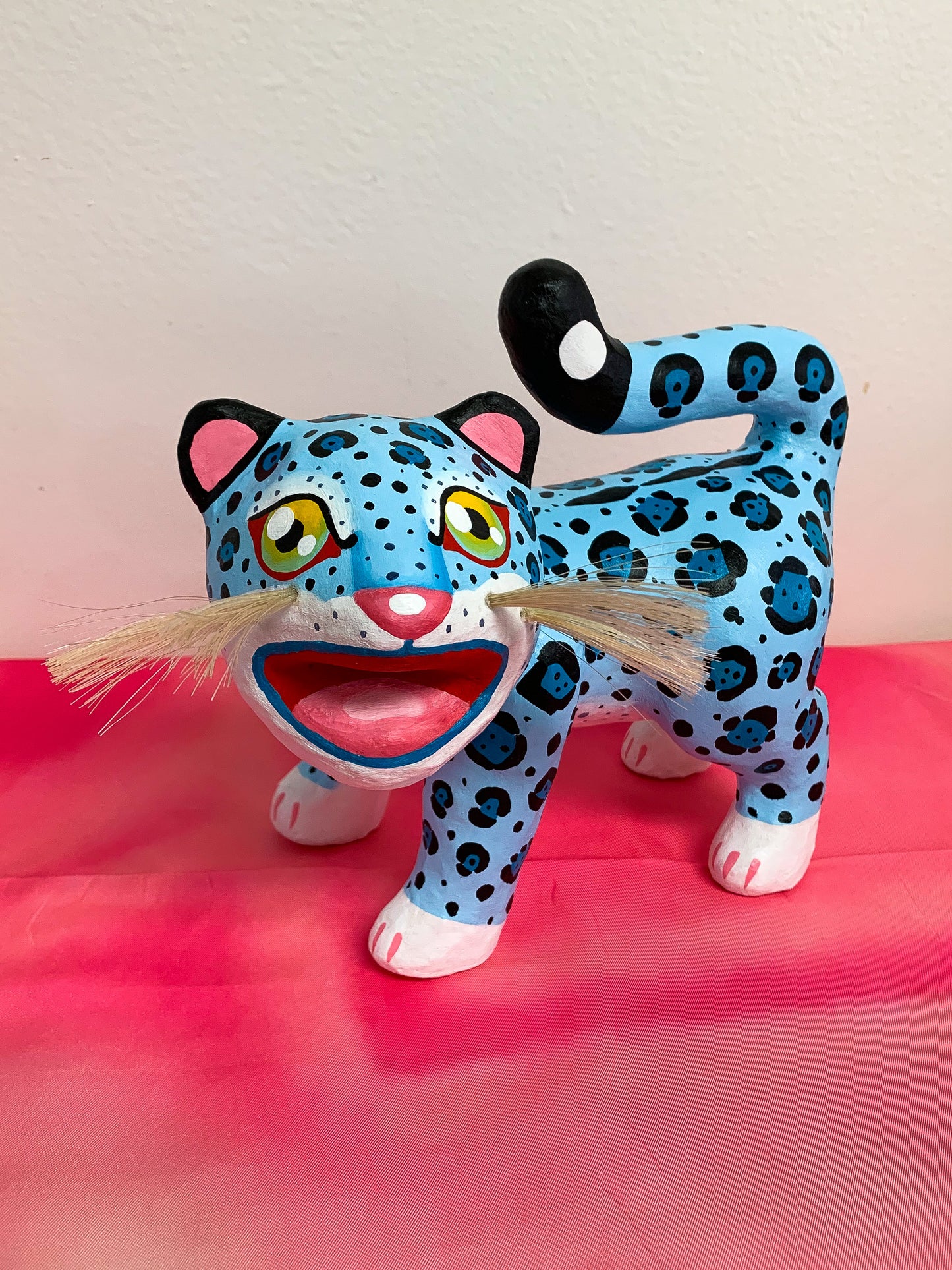 Paper Mache Snow Leopard