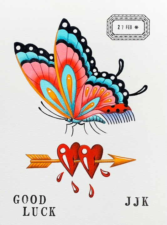 Original Mini Painting: Good Luck 6”x8”