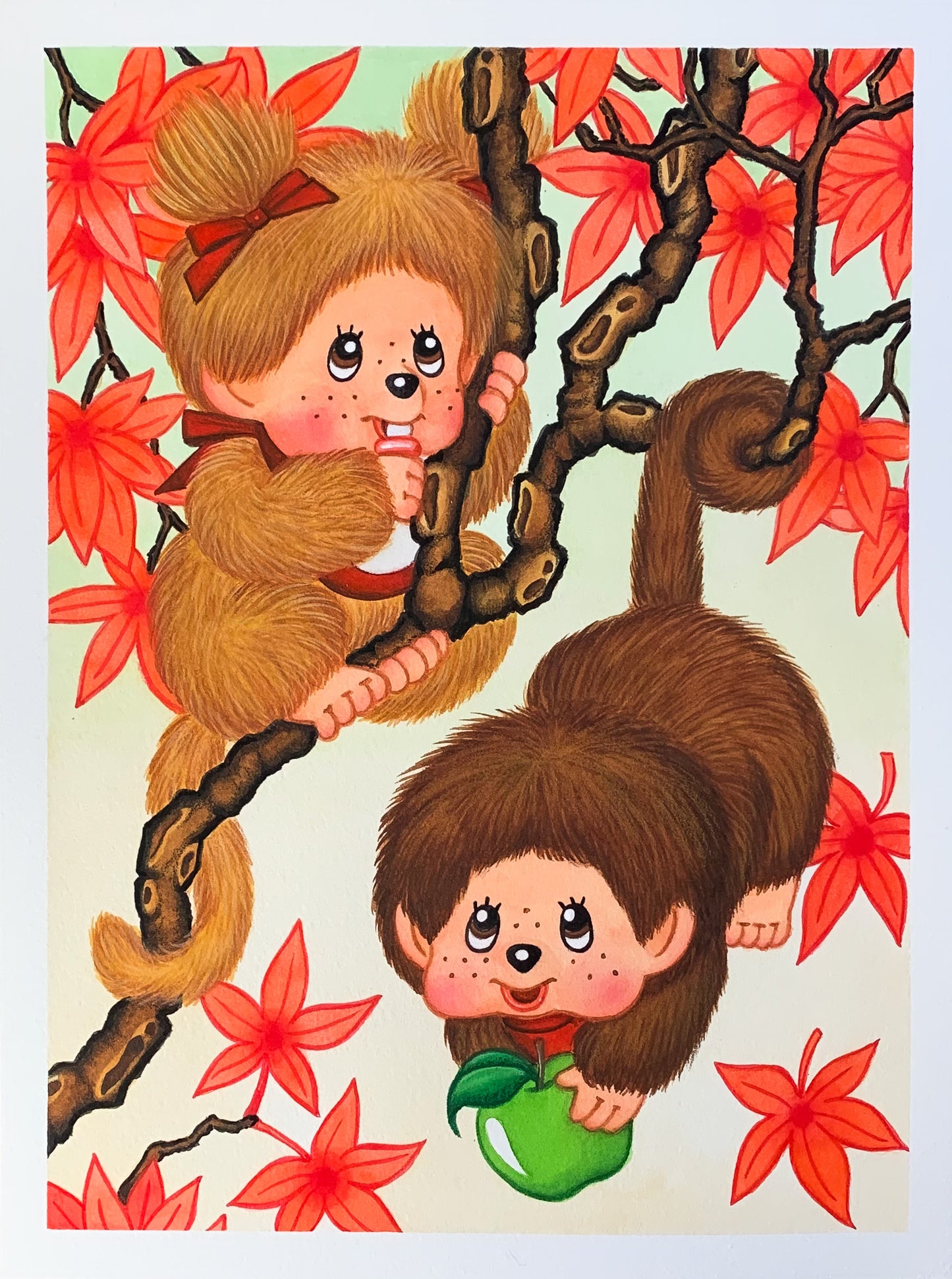 Giclee Print: Monchhichi 9”x12”