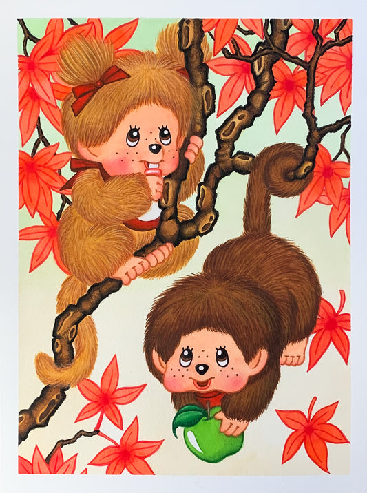 Giclee Print: Monchhichi 9”x12”