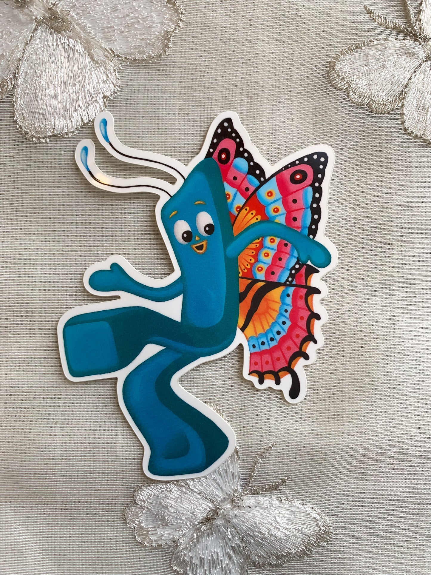 Gumby Butterfly Sticker