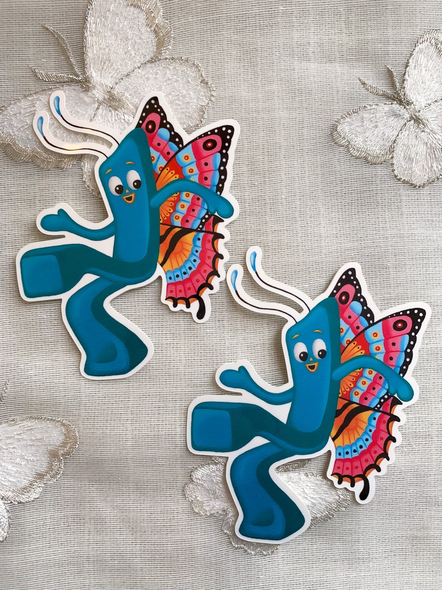 Gumby Butterfly Sticker
