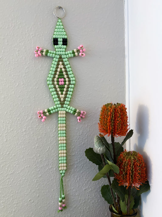 Strawberry Kiwi Beaded Lizard