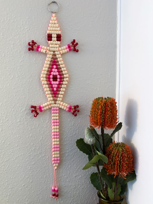 Valentines Beaded Lizard