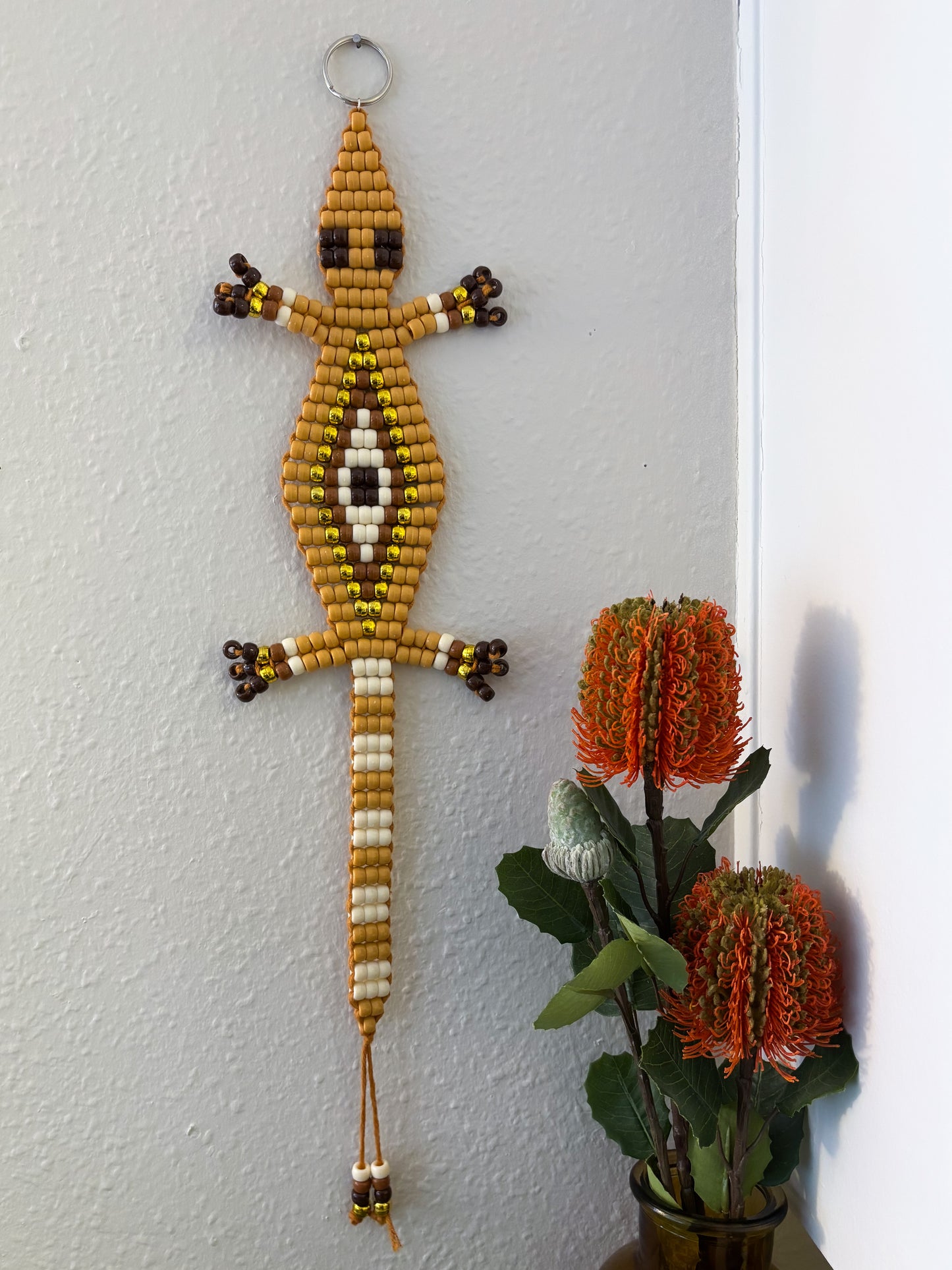 Pumpkin Spice Beaded Lizard