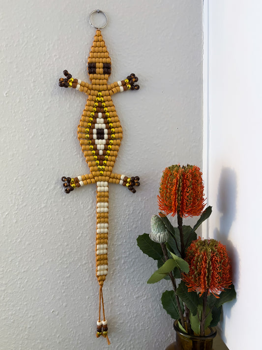 Pumpkin Spice Beaded Lizard