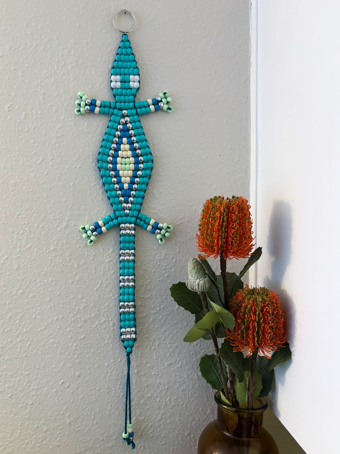 Aqua Beaded Lizard